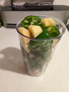 グルーンカレーペーストミキサー前